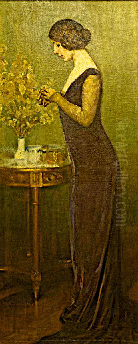 Entendei que segundo amor tiverdes/ Tereis o entendimento Oil Painting by Adriano de Sousa Lopes