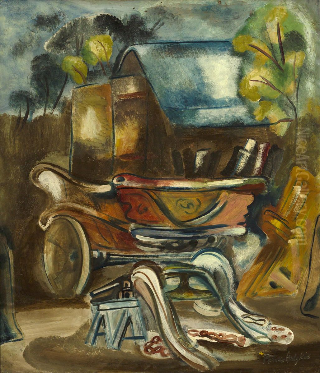 The Wheelwright's Shop Oil Painting by Frances Hodgkins