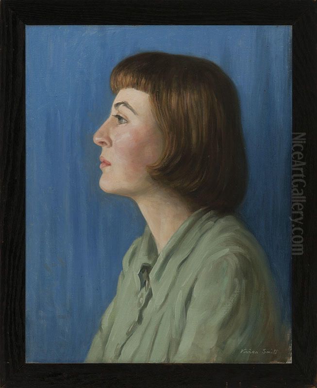 Portrait of the Artist's Daughter Oil Painting by Vivian Smith