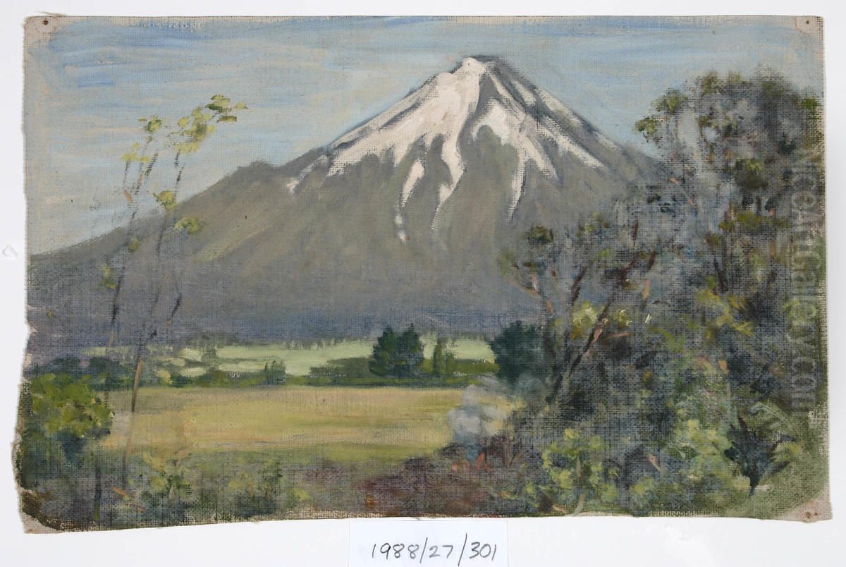 Untitled (Mountain scene) Oil Painting by Vivian Smith