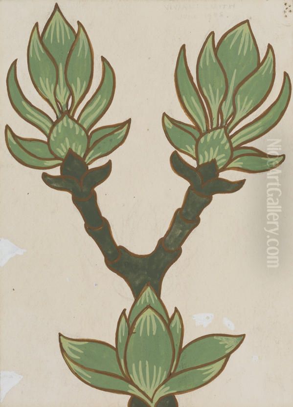 Untitled (Hydrangea) Oil Painting by Vivian Smith