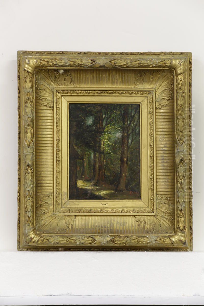 Forest Scene Oil Painting by Narcisse Virgilio Diaz