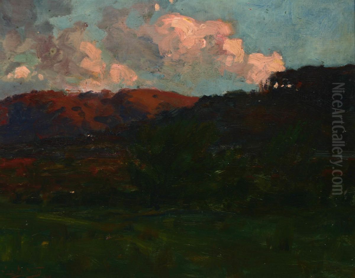 Sunset Oil Painting by James Nairn