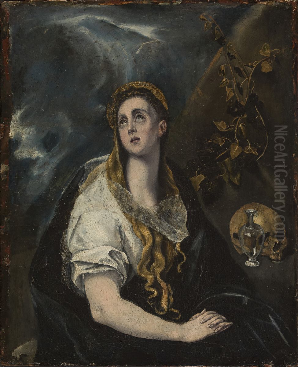 La Magdalena penitente Oil Painting by El Greco