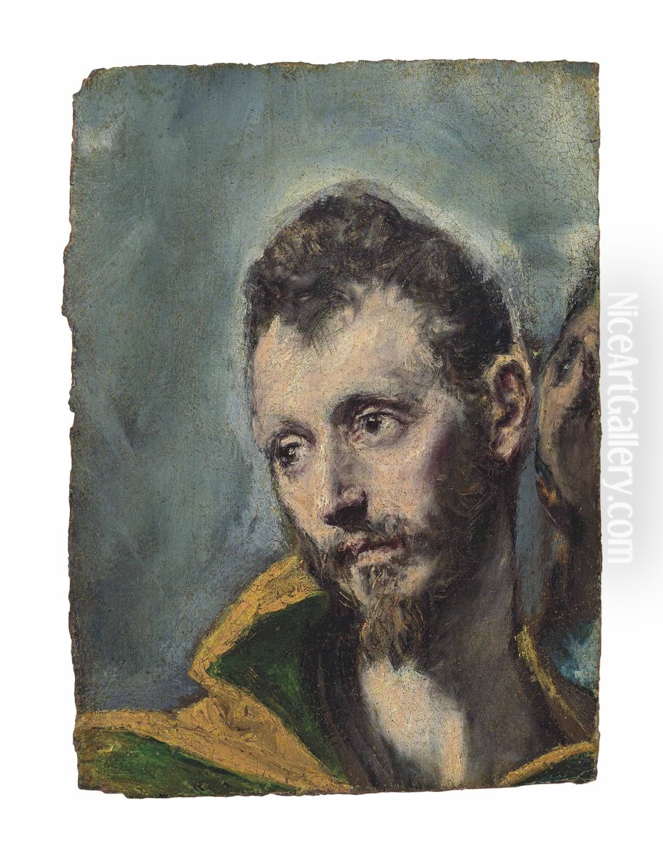 Head of St. Maurice Oil Painting by El Greco