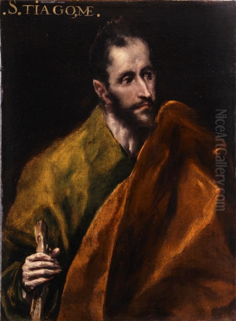 Santiago el Menor Oil Painting by El Greco