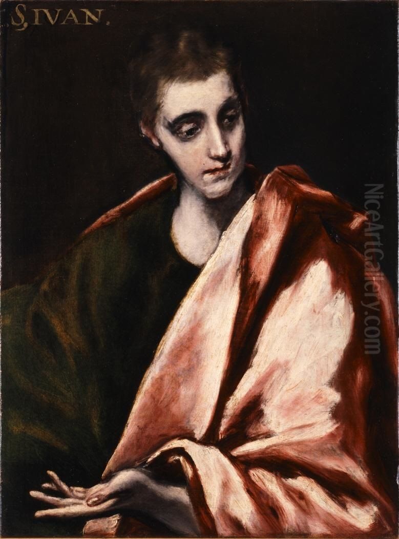 San Juan Evangelista Oil Painting by El Greco