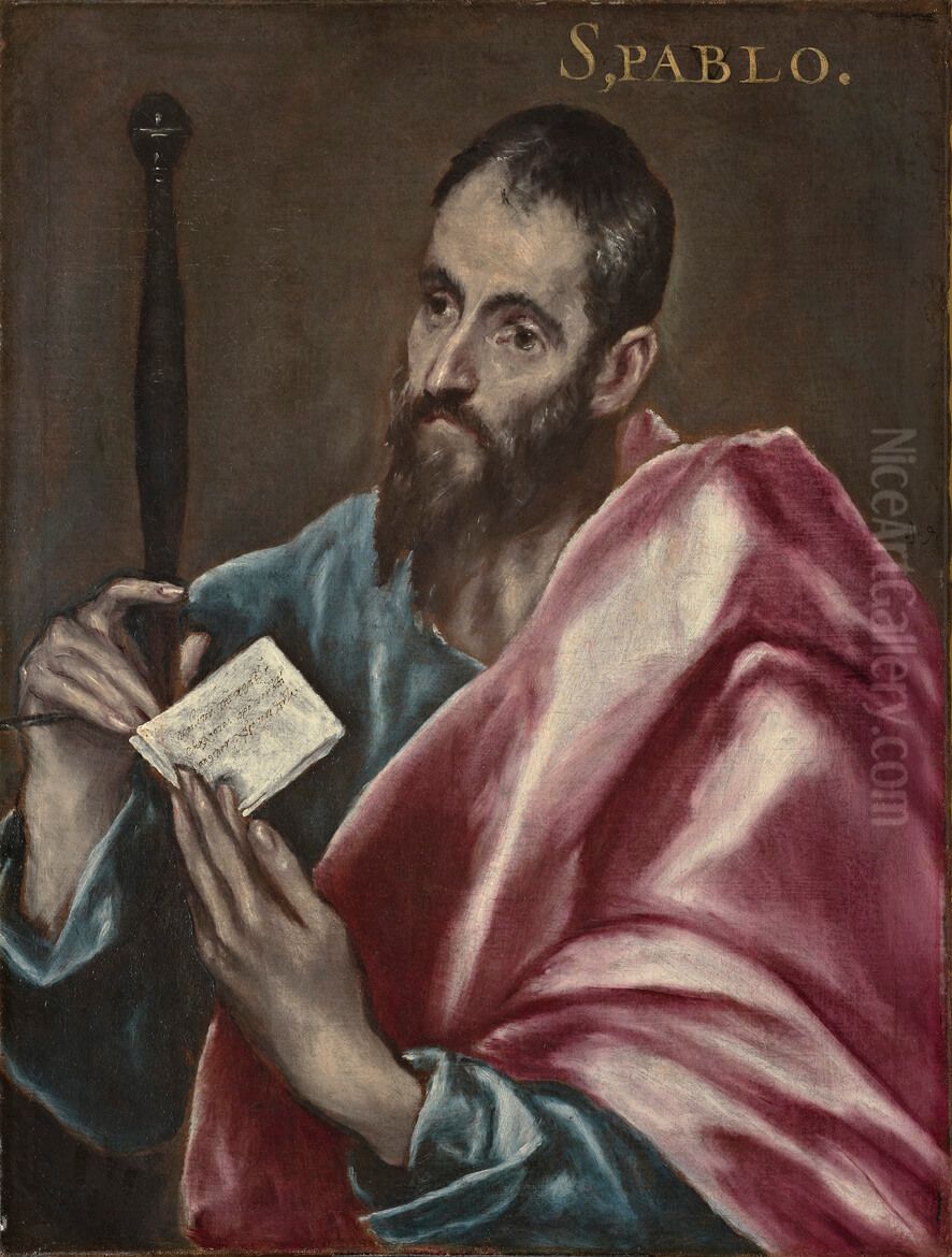 San Pablo Oil Painting by El Greco