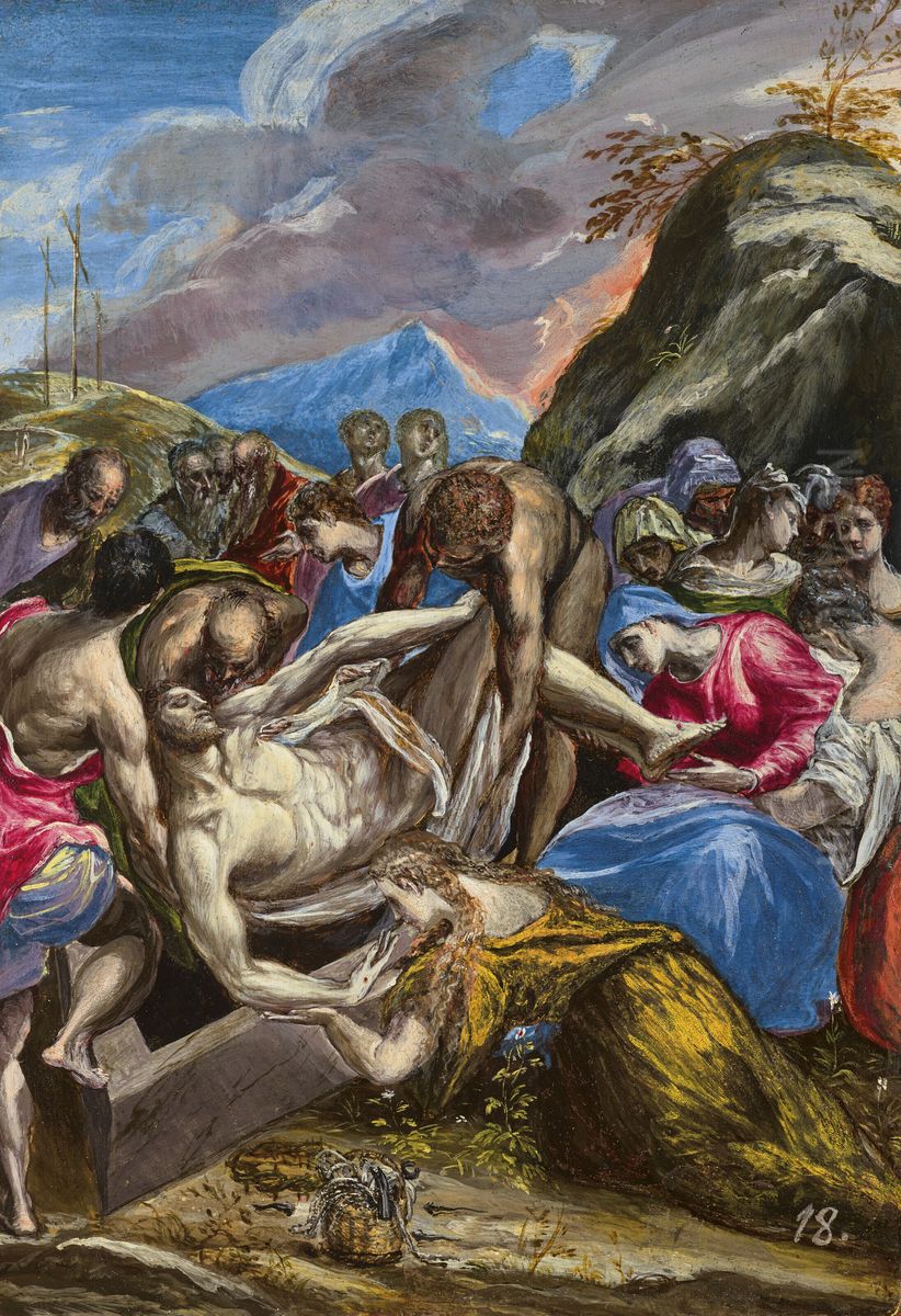The Entombment of Christ Oil Painting by El Greco