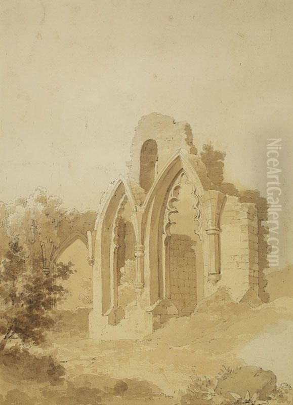 Old Castle, Scotland Oil Painting by John Alexander Gilfillan