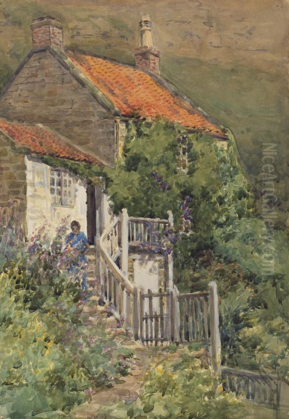 Untitled (Cottage) Oil Painting by Vivian Smith