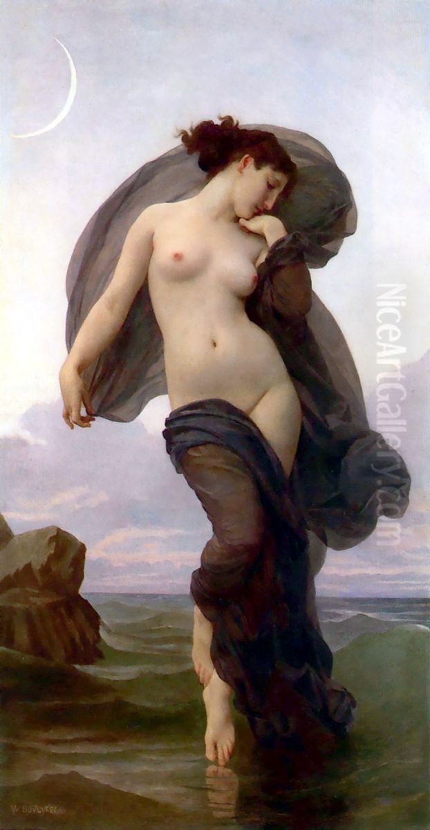 Atardecer Oil Painting by William-Adolphe Bouguereau
