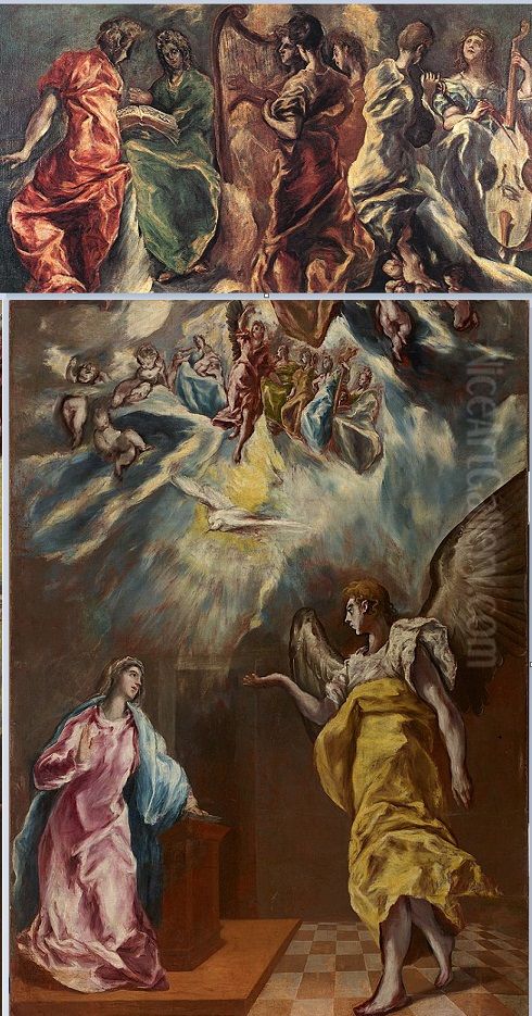Annunciation (Hospital de Tavera) Oil Painting by El Greco
