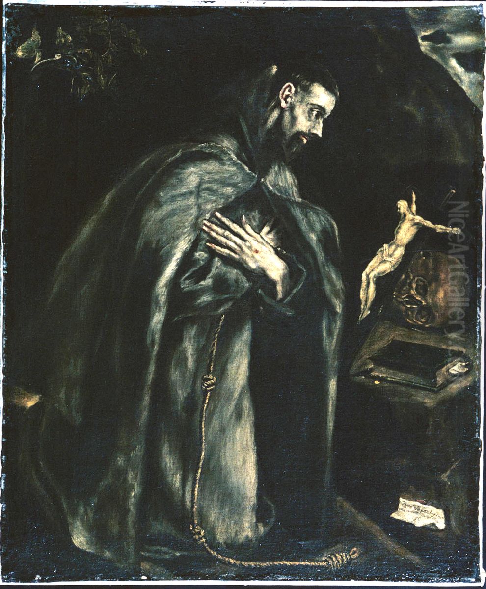 Saint Francis of Assisi Oil Painting by El Greco