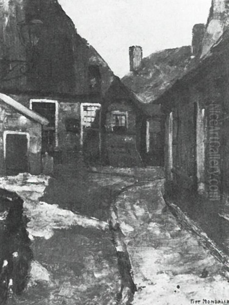 Near the Lappenbrink Oil Painting by Piet Mondrian