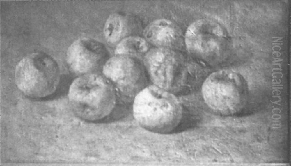 Study of apples Oil Painting by Piet Mondrian