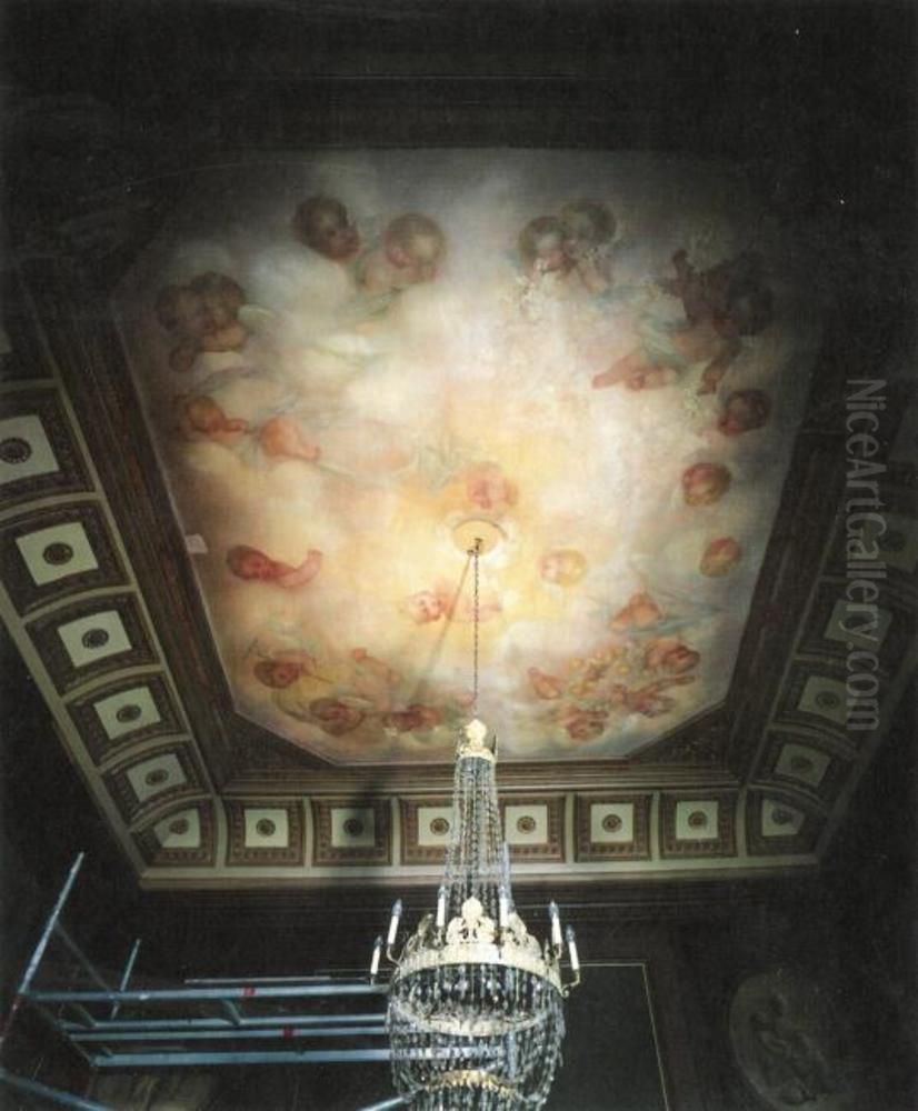 The four seasons Oil Painting by Piet Mondrian