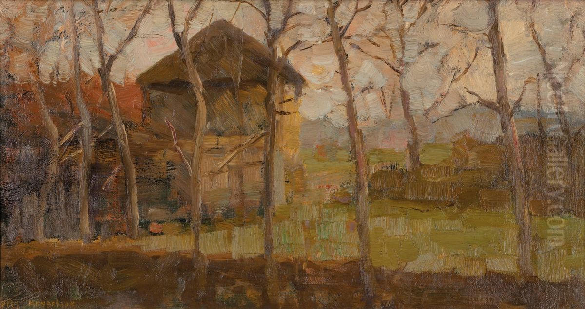 Op de Ringdijk, Watergraafsmeer Oil Painting by Piet Mondrian