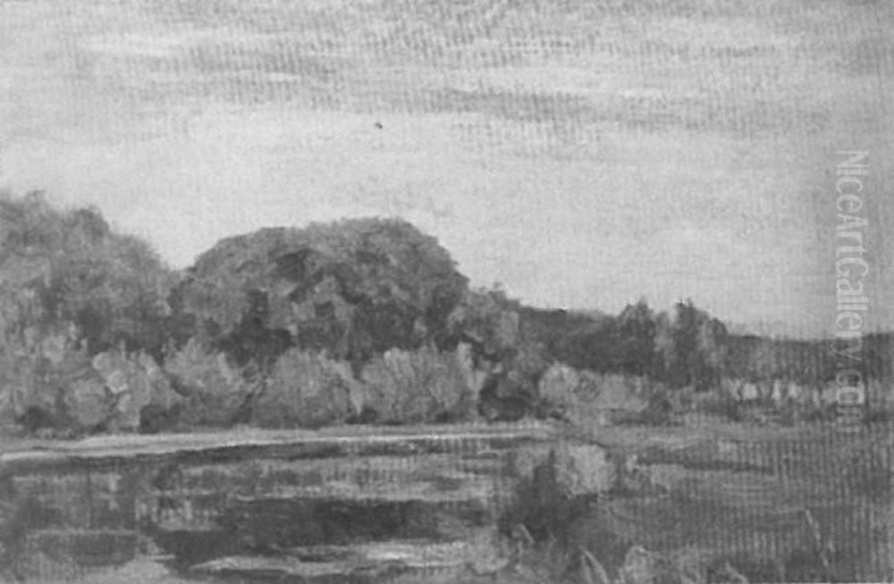 Geinrust farm surrounded by dense foliage Oil Painting by Piet Mondrian