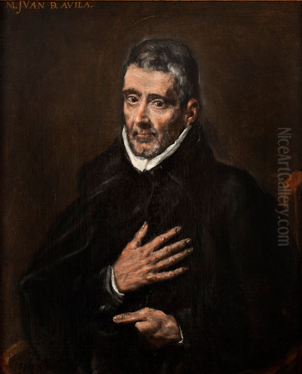 Portrait of Juan de Avila Oil Painting by El Greco