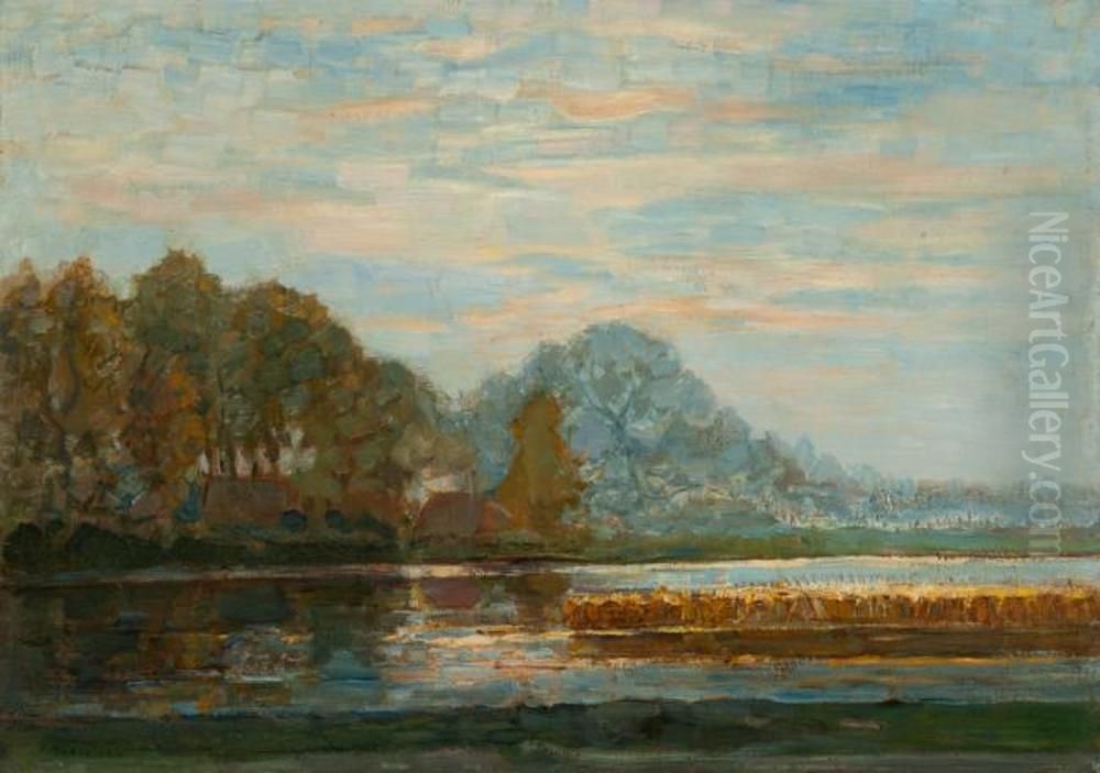 Fen near Saasveld Oil Painting by Piet Mondrian