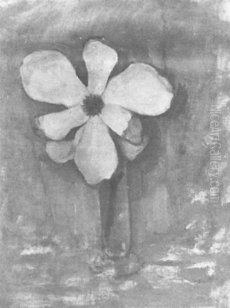 Magnolia Oil Painting by Piet Mondrian