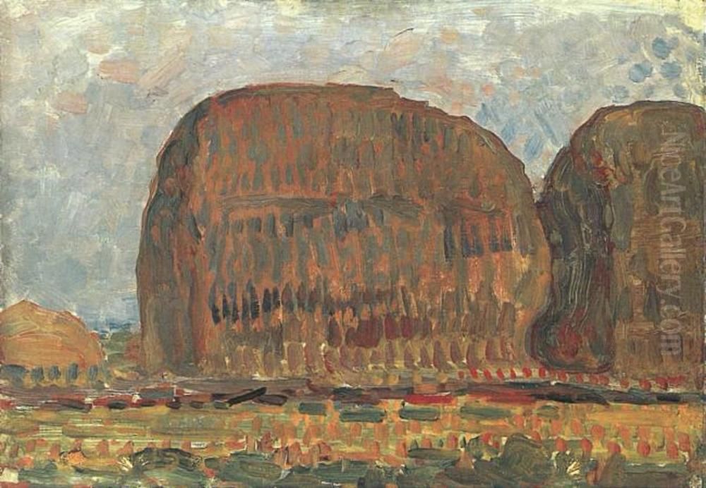Haystacks II Oil Painting by Piet Mondrian