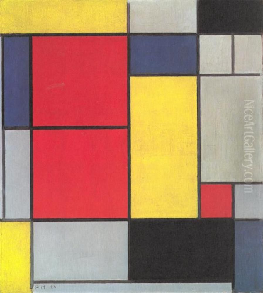 Composition II Oil Painting by Piet Mondrian