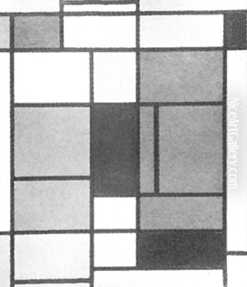 Tableau no. I Oil Painting by Piet Mondrian