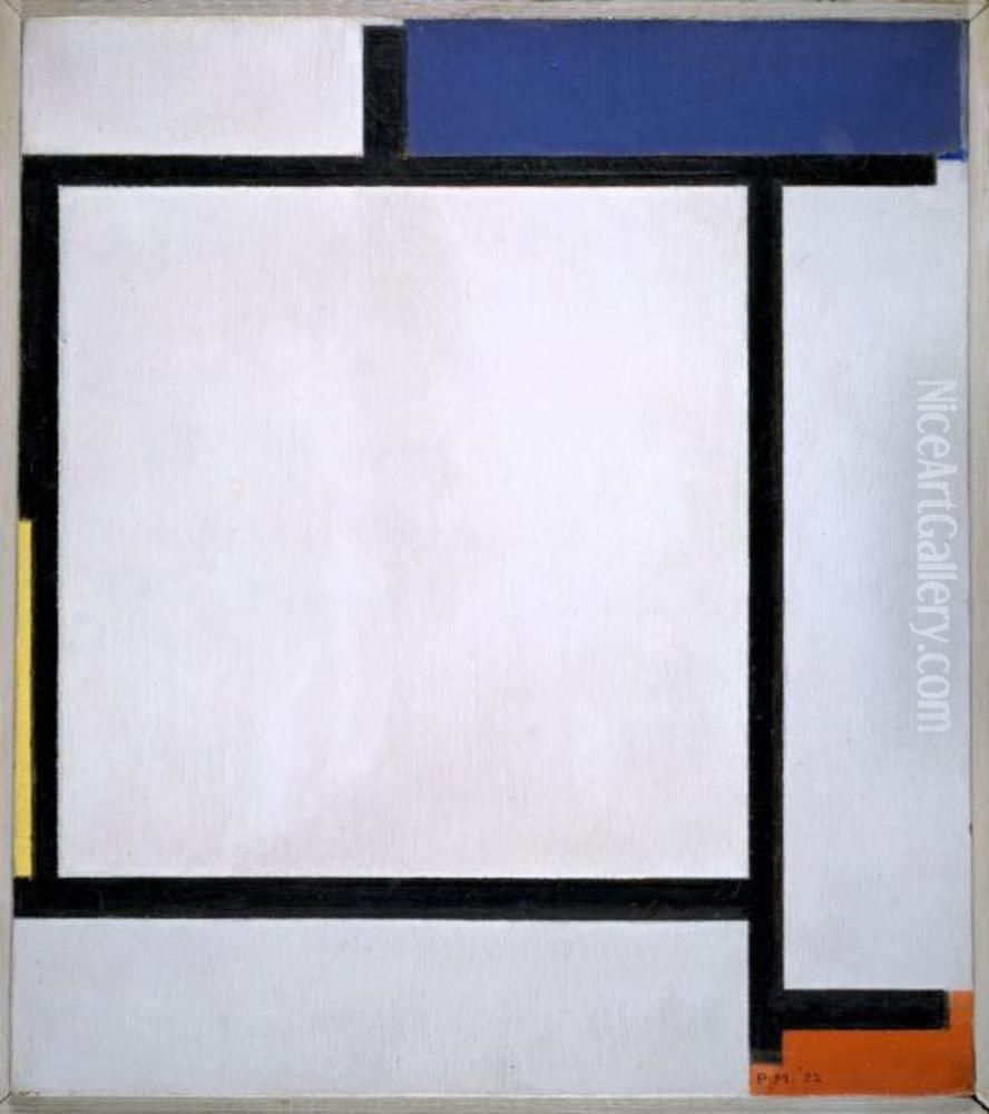 Composition with Blue, Black, Yellow, and Red Oil Painting by Piet Mondrian
