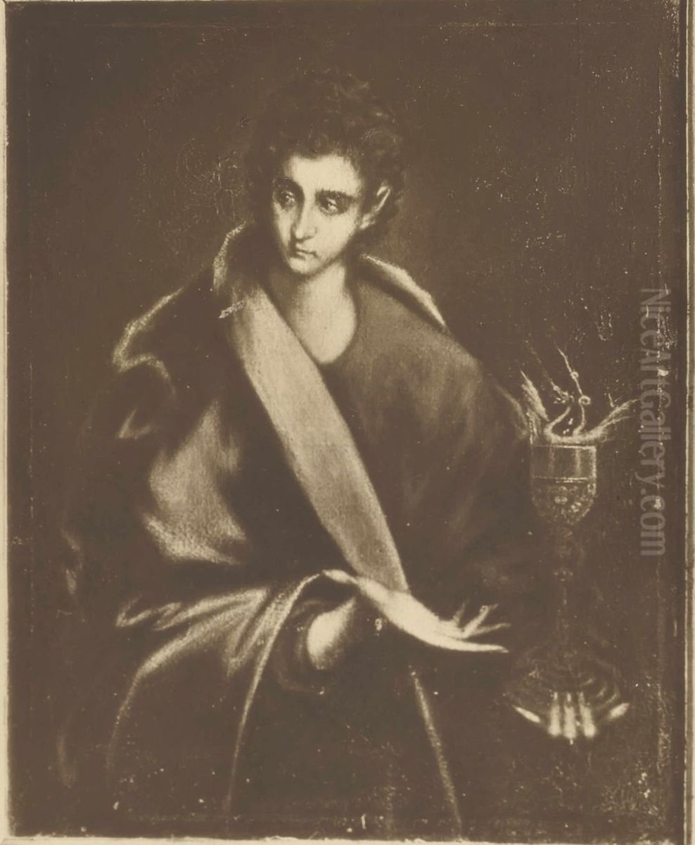 St John the Evangelist Oil Painting by El Greco