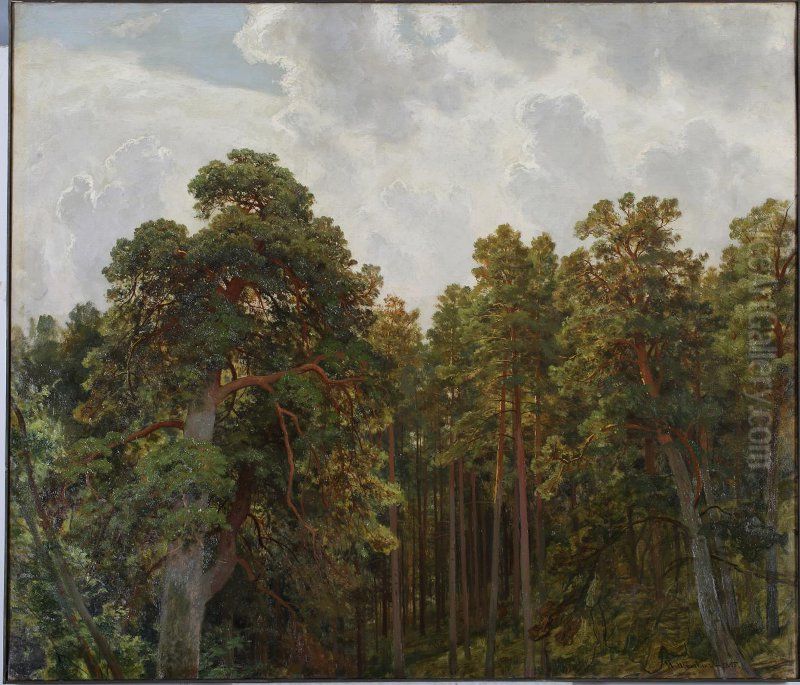 <<Verhuski sosen>> Oil Painting by Ivan Shishkin