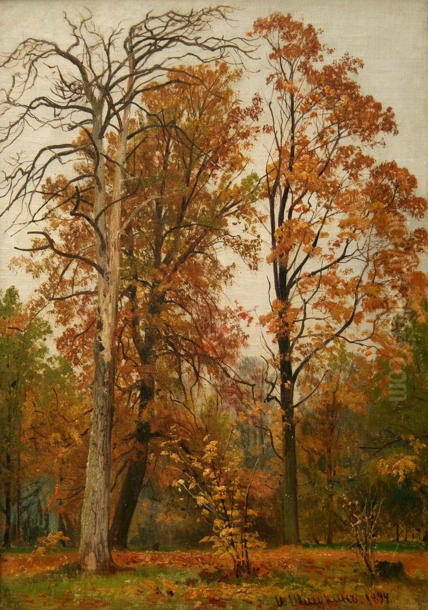 Autumn Oil Painting by Ivan Shishkin