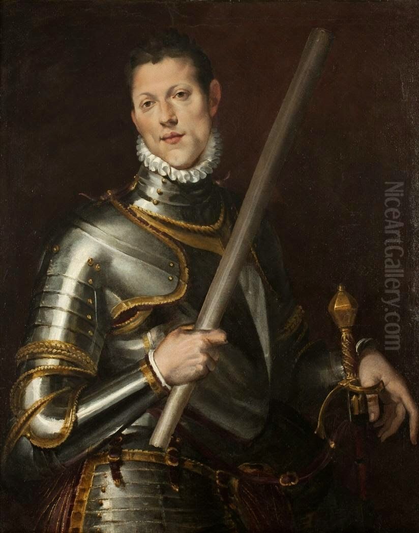 Portrait of a Young General Oil Painting by Bartolomeo Passarotti