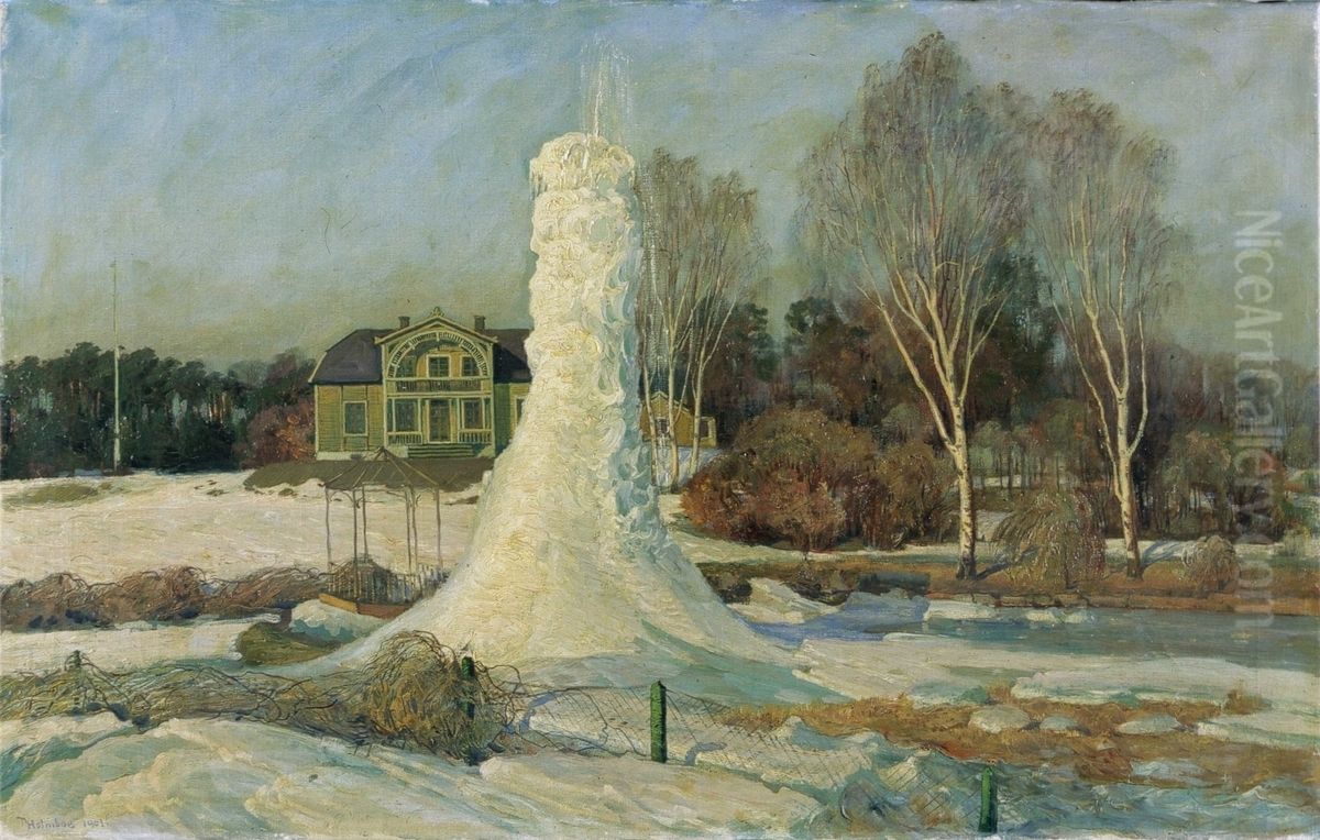 Lokken Gimle Oil Painting by Thorolf Holmboe