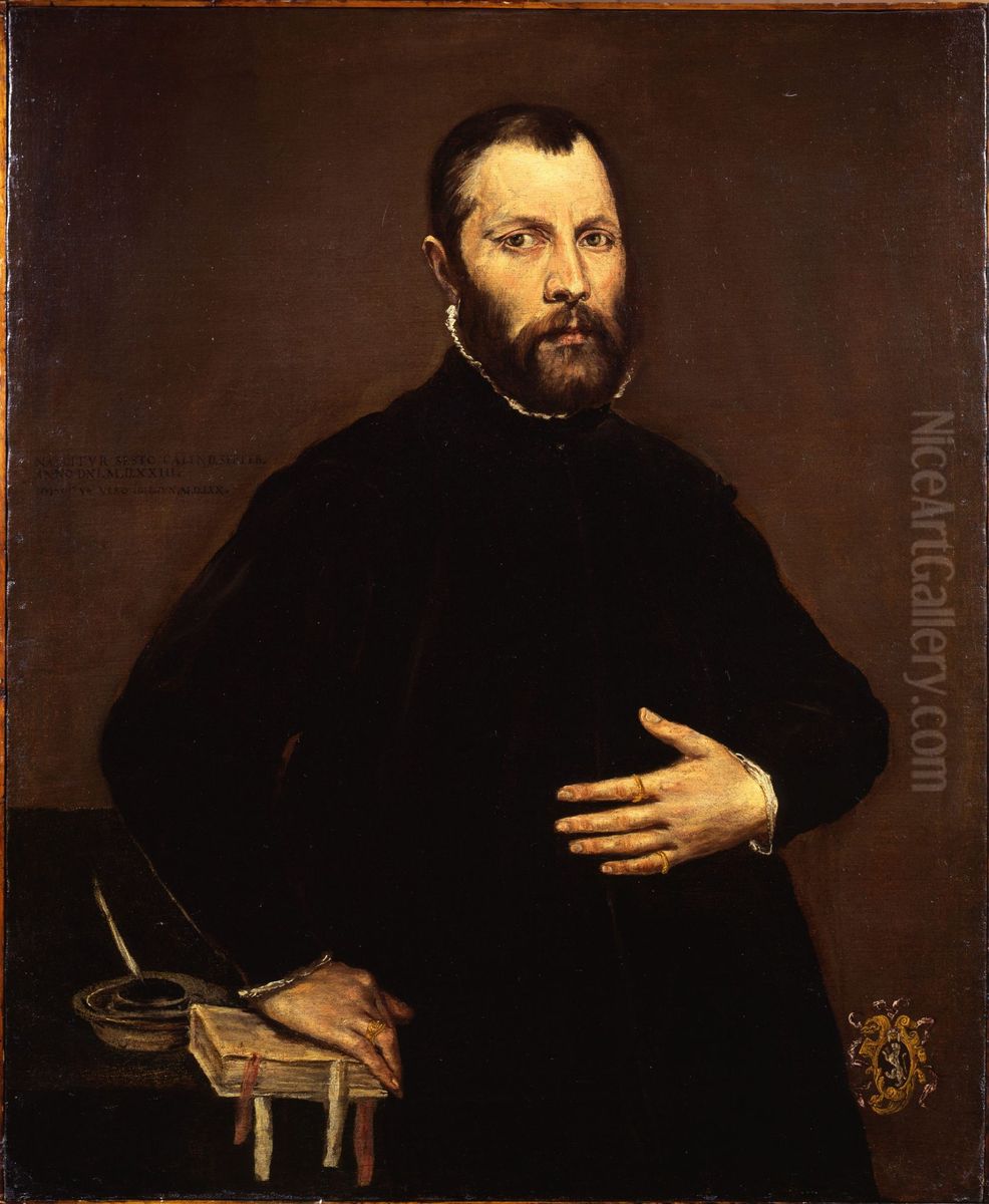 Portrait of a Gentleman Oil Painting by El Greco