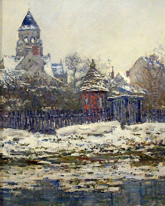 Vetheuil Church Oil Painting by Claude Oscar Monet