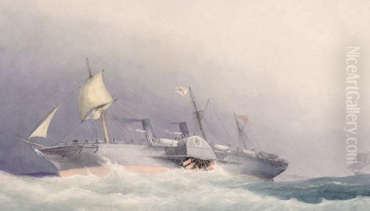 S.S. Atrato Oil Painting by William Frederick Mitchell
