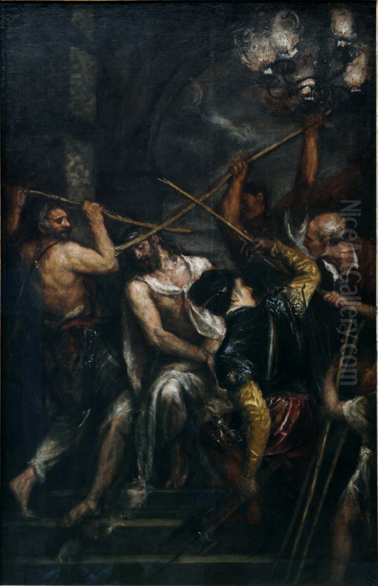 The Crowning with Thorns Oil Painting by Titian