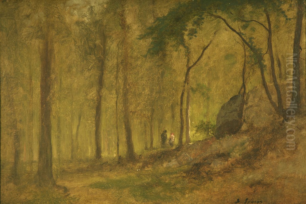 Leeds Woods. Oil Painting by George Inness