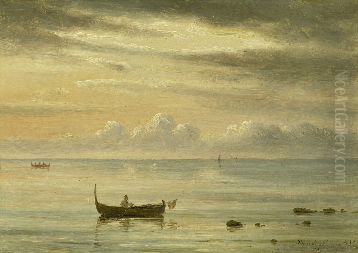 Havet ved Palermo Oil Painting by Thomas Fearnley