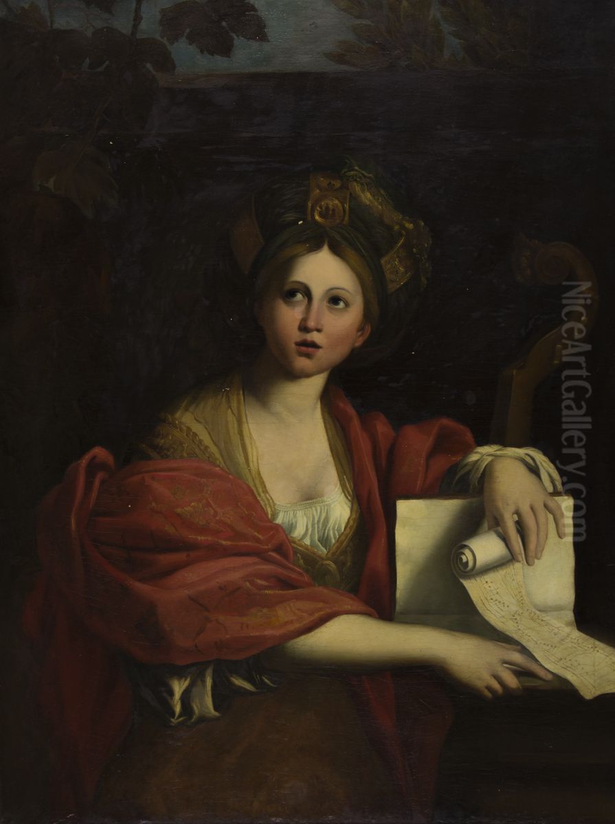 Cumaean Sibyl (after Domenichino). Oil Painting by unknown