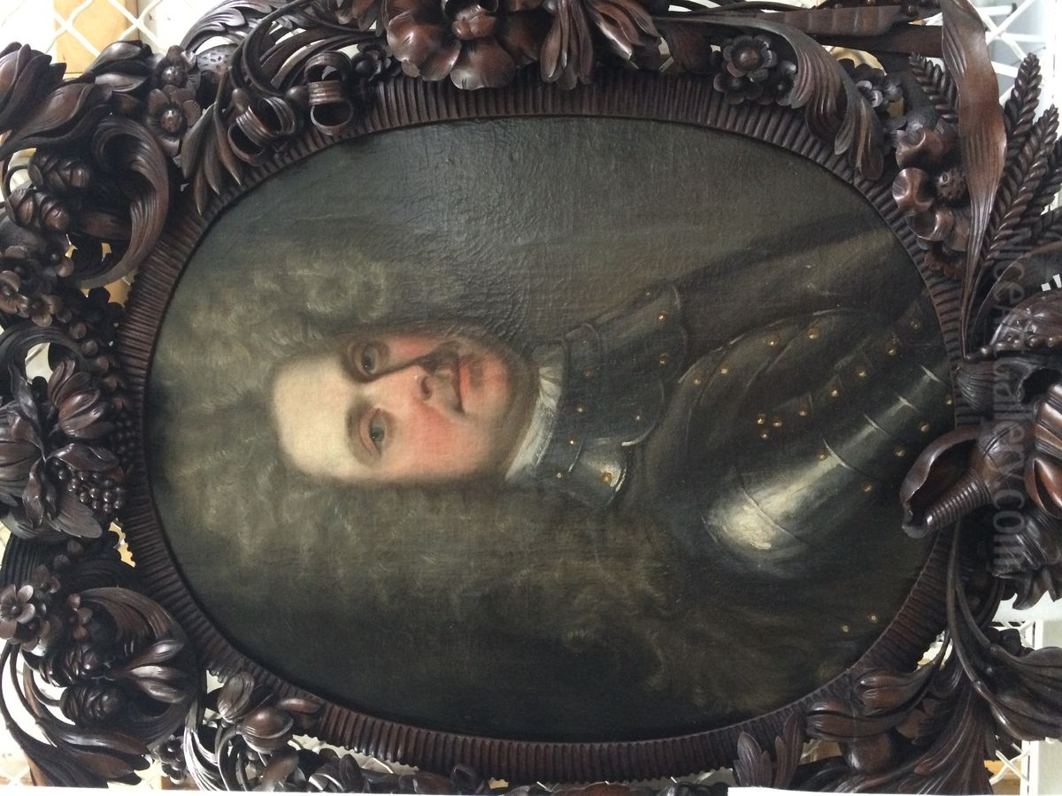 Portrait of a Man in Armor. Oil Painting by unknown