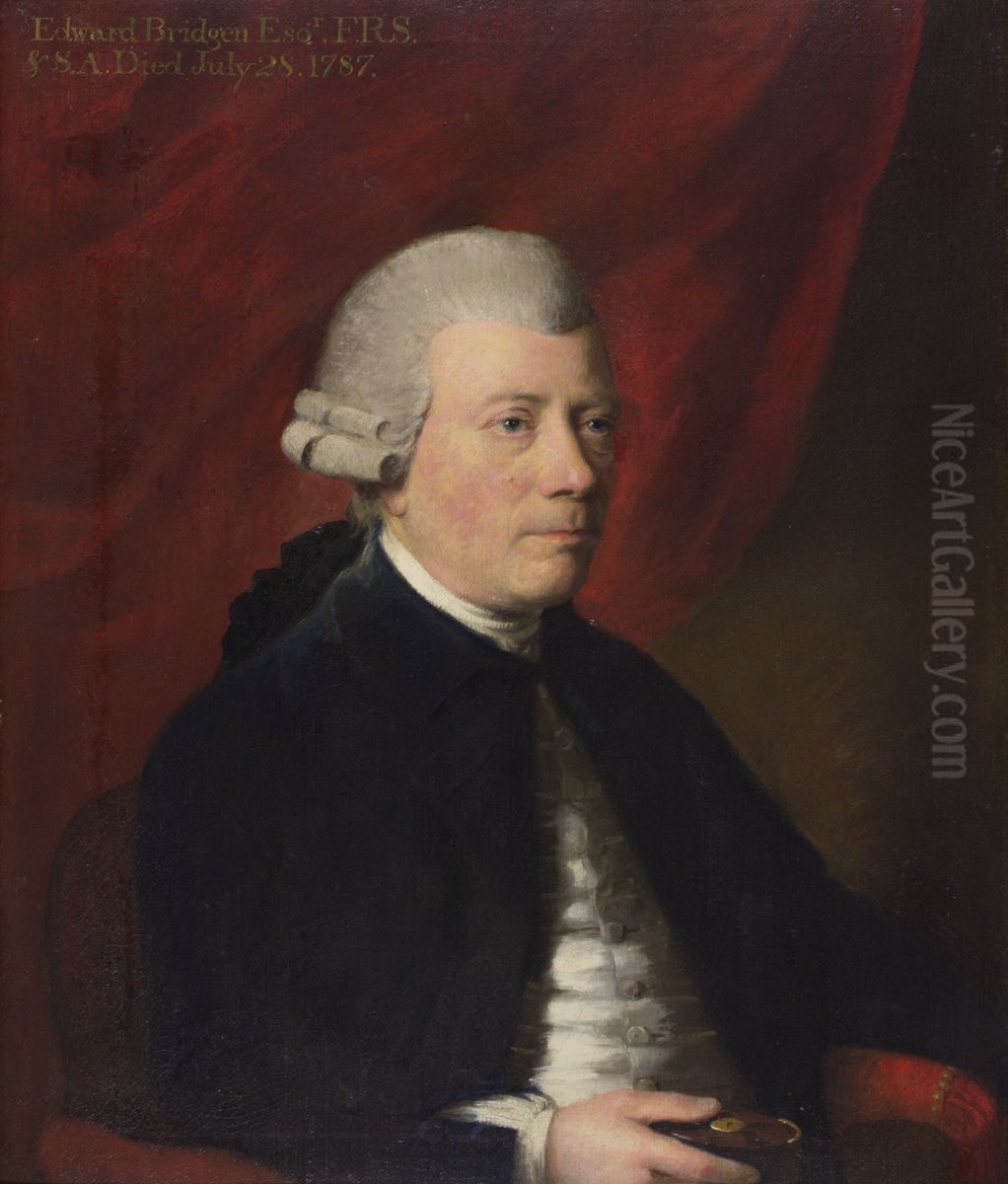 Portrait of Edward Bridgen. Oil Painting by Benjamin Wilson