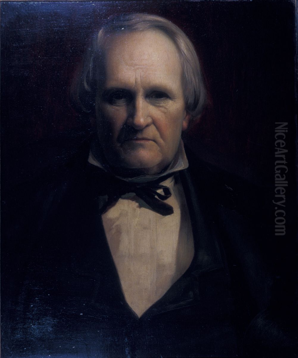 Portrait of Joseph Montgomery Peters. Oil Painting by Charles Frederick Naegele