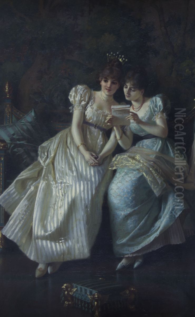 The Love Letter. Oil Painting by Pio Ricci