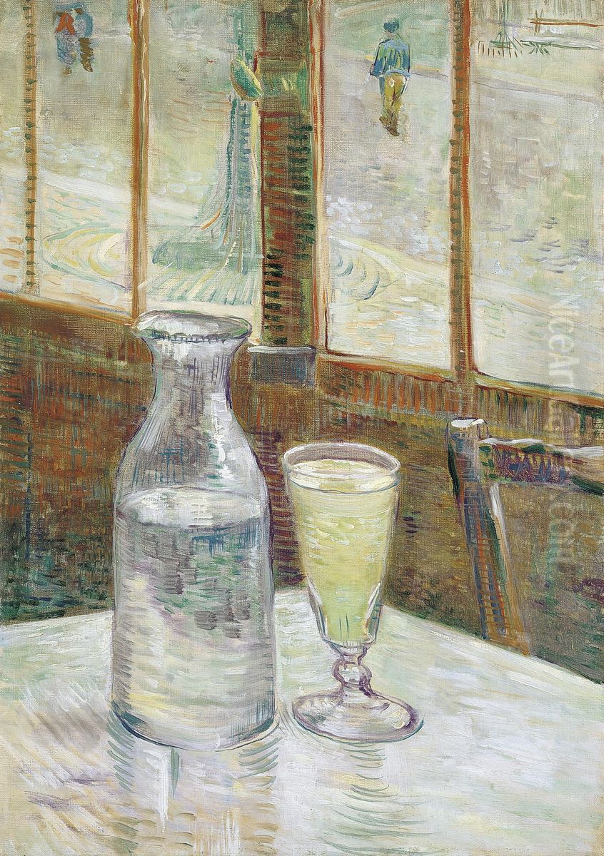 Cafe table with absinth Oil Painting by Vincent Van Gogh