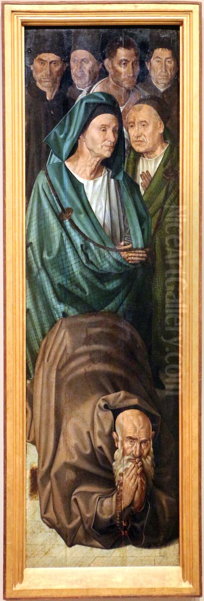 Panel of the Fishermen Oil Painting by Nuno Goncalves