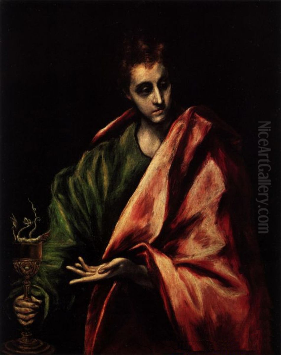 John the Evangelist Oil Painting by El Greco