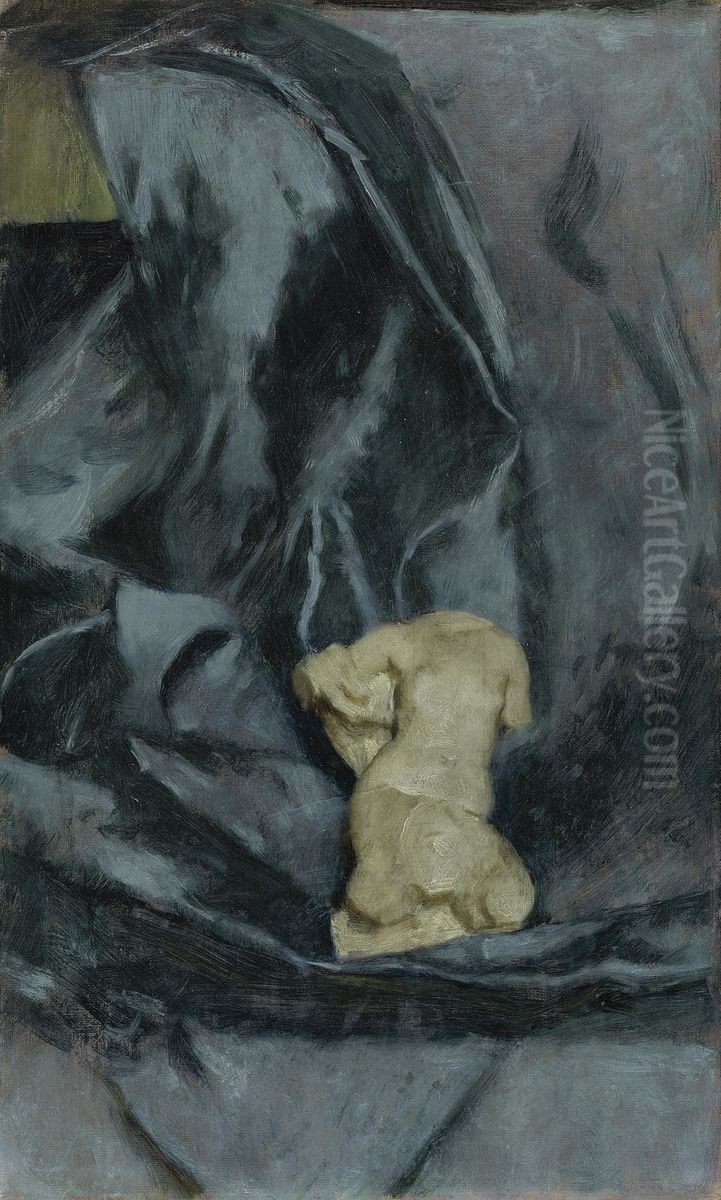 Marble Torso of a Woman Oil Painting by Dennis Miller Bunker